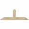 Ekena Millwork Portland Rough Sawn Timber Gable Bracket, Douglas Fir, 60"W x 22"H x 2"D x 6"F, 9/12 Pitch GBW060X22X0206POR00RDF - alternate 1